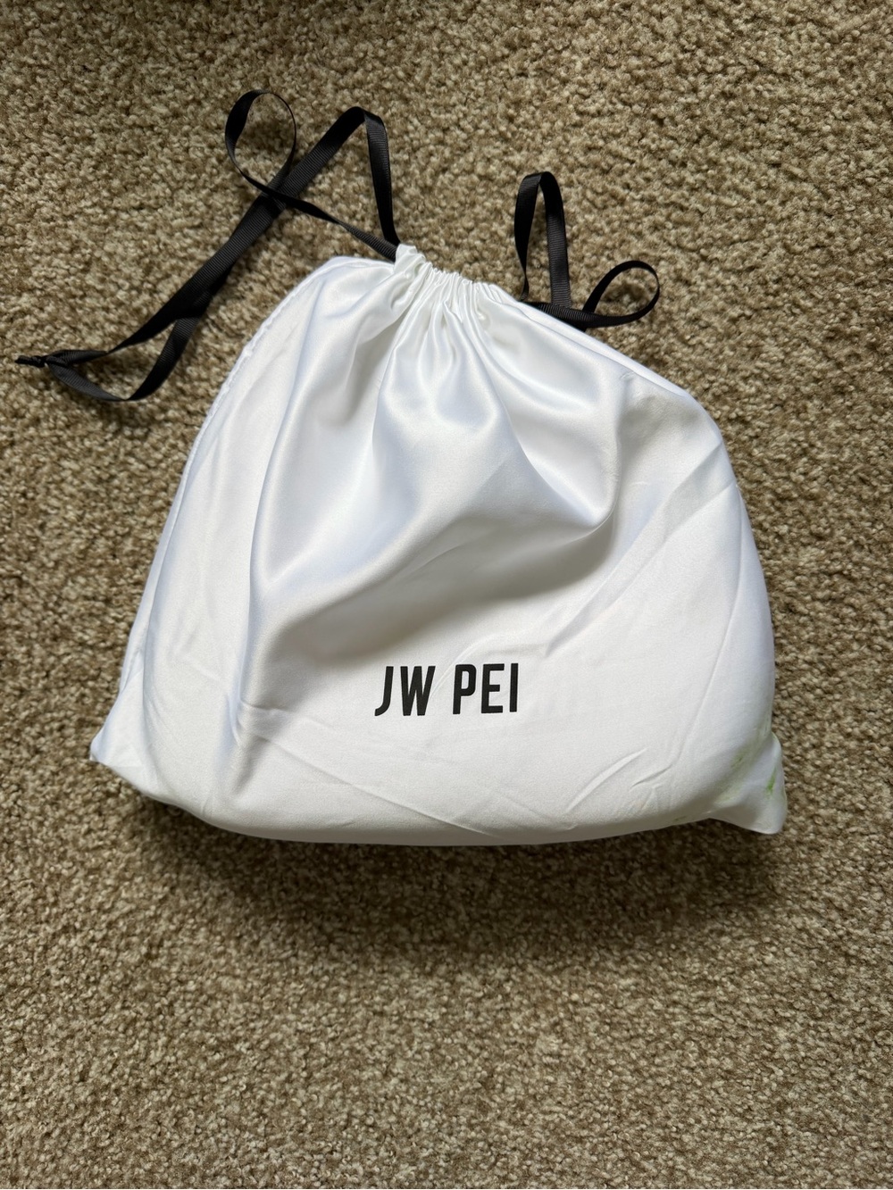 JW PEI Pebbled Vegan Leather Beige Hobo Shoulder Bag - Picture 4 of 10